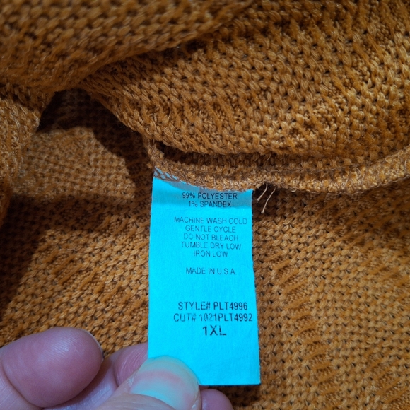 Nwot Hailey & Co sweater 1x - Picture 9 of 12